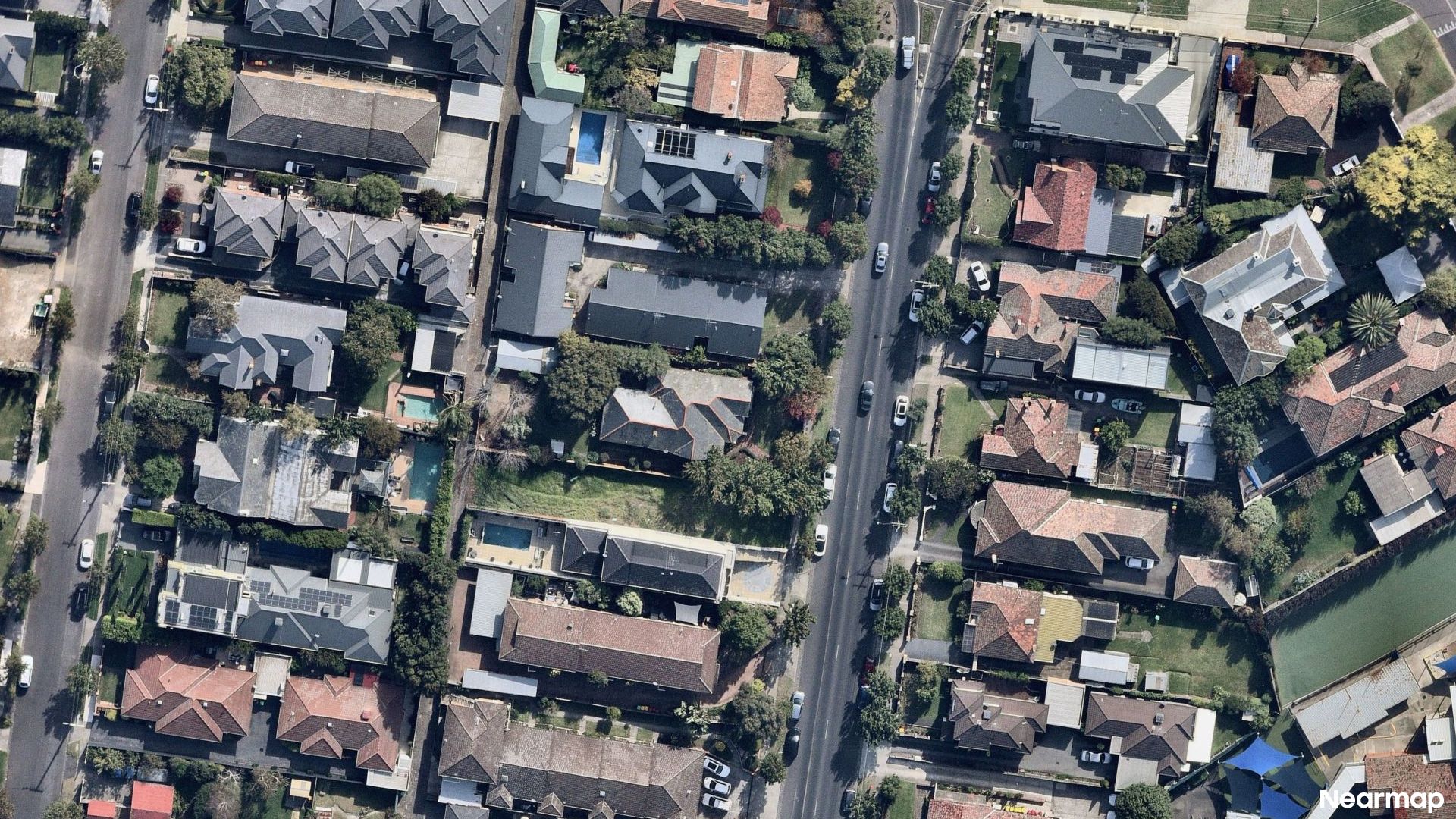 Vertical aerial view