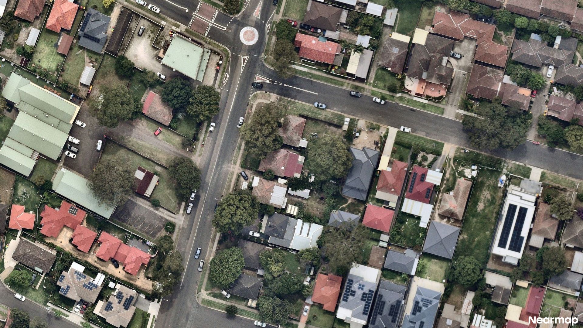 Vertical aerial view