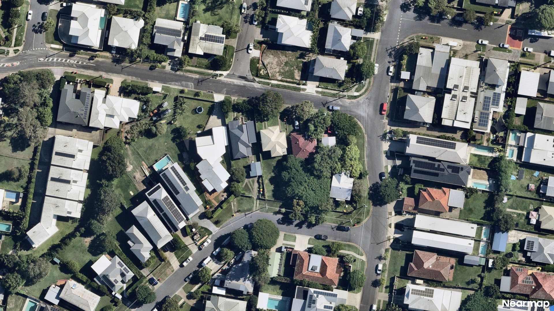 Vertical aerial view