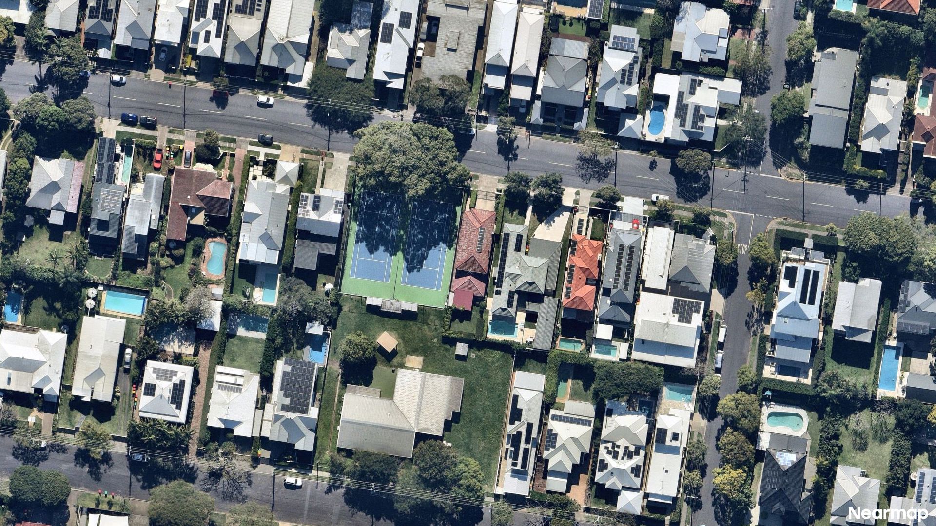 Vertical aerial view