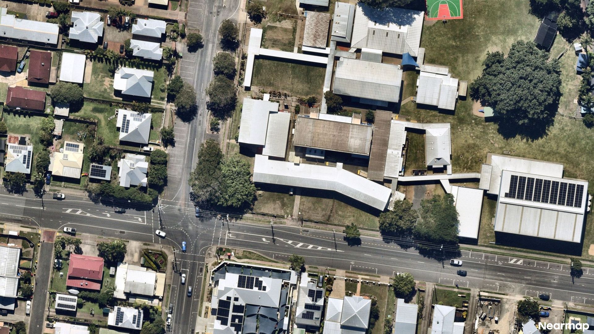 Vertical aerial view