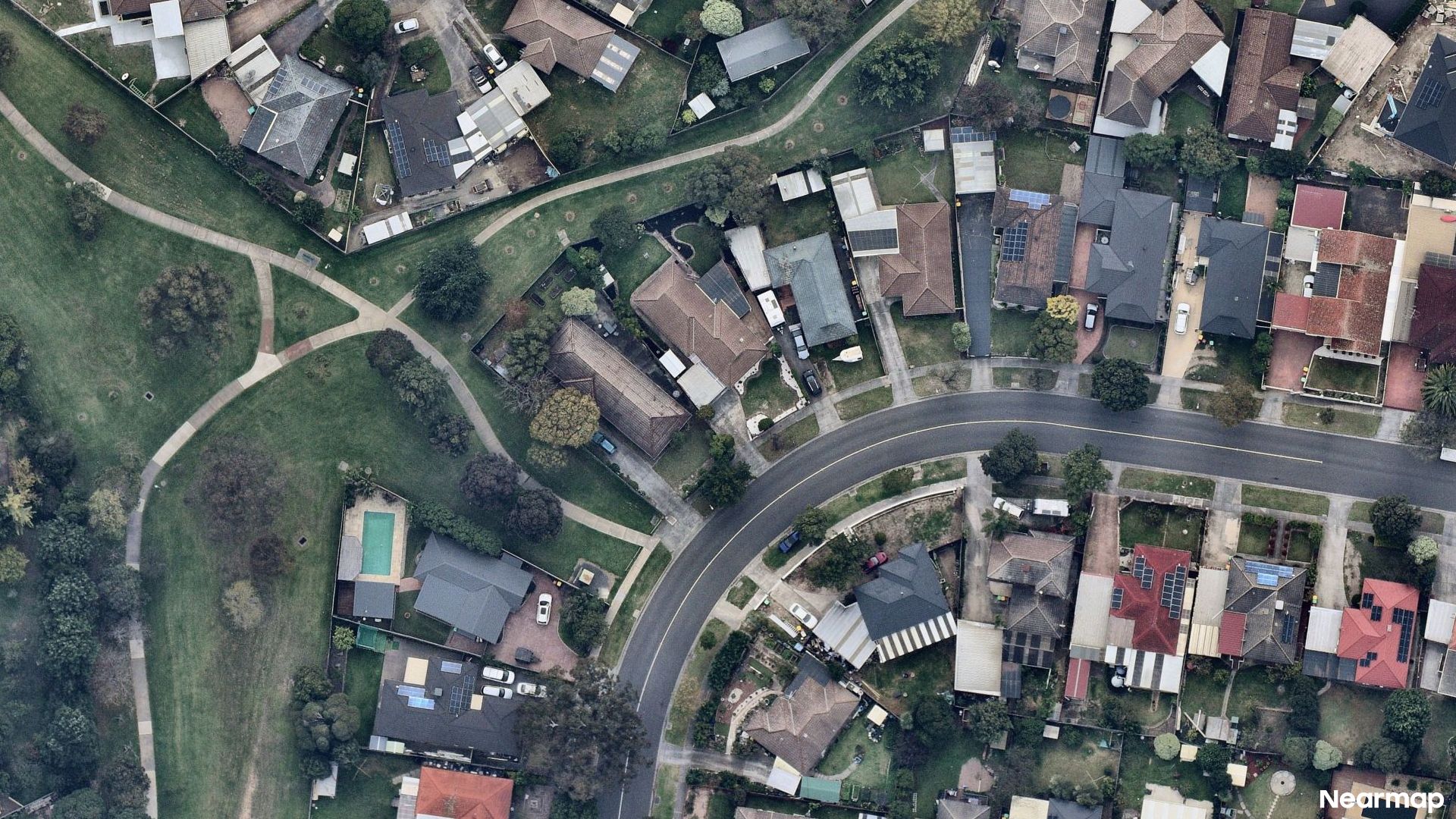 Vertical aerial view