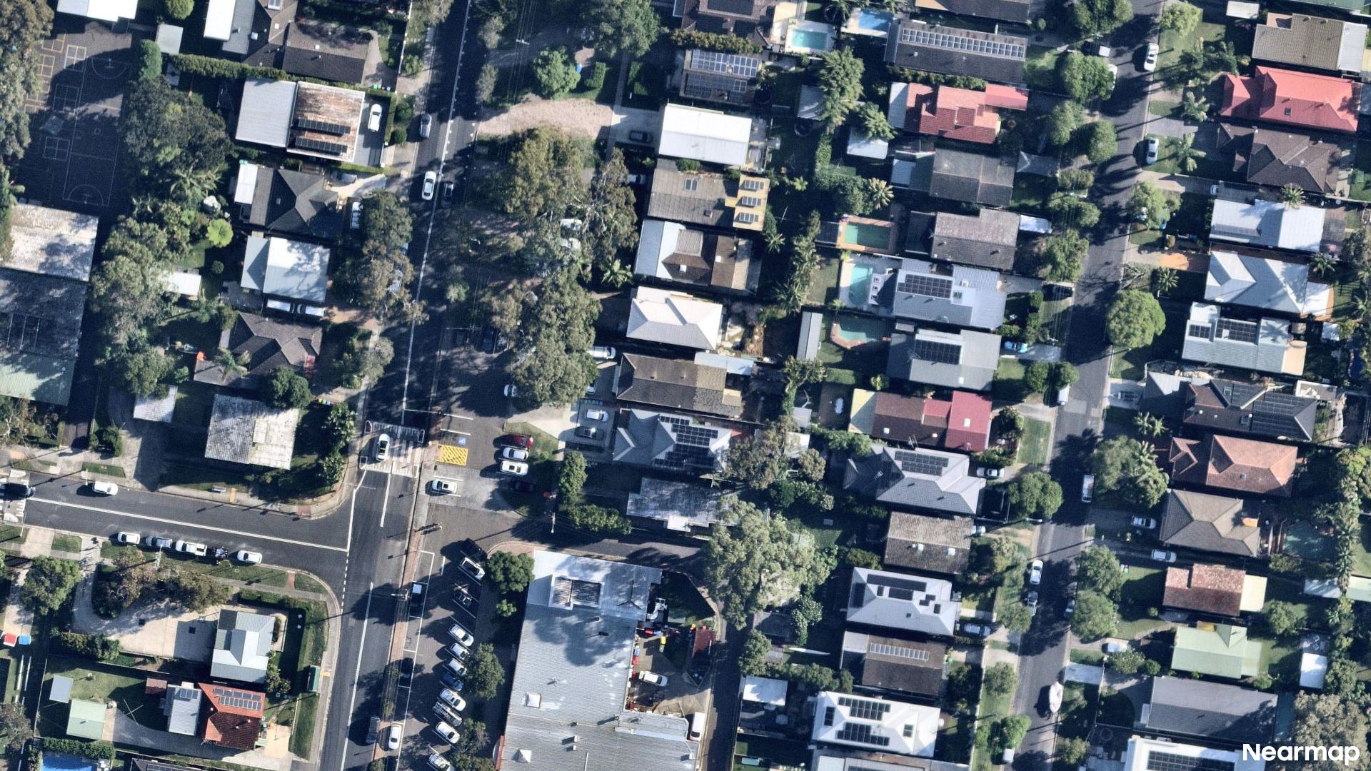 Vertical aerial view