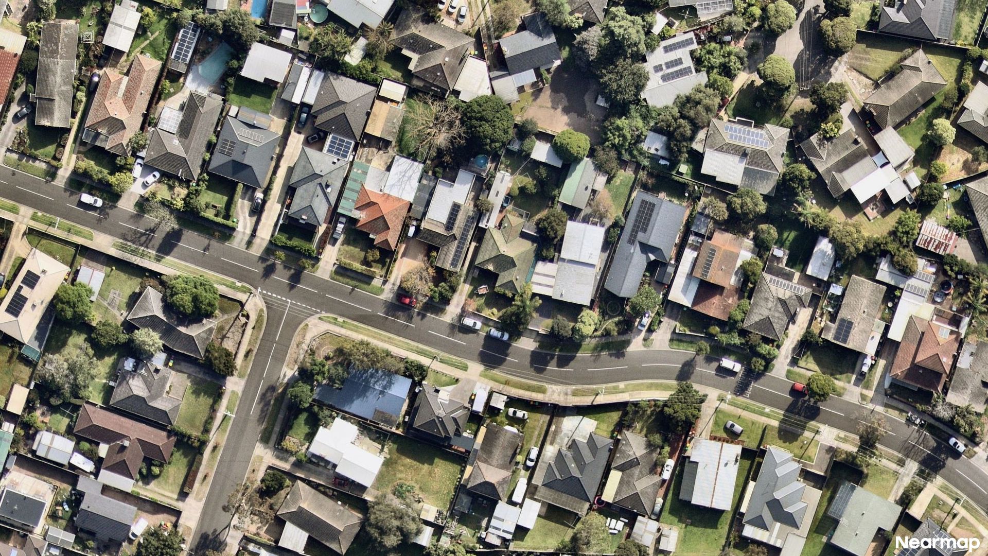 Vertical aerial view