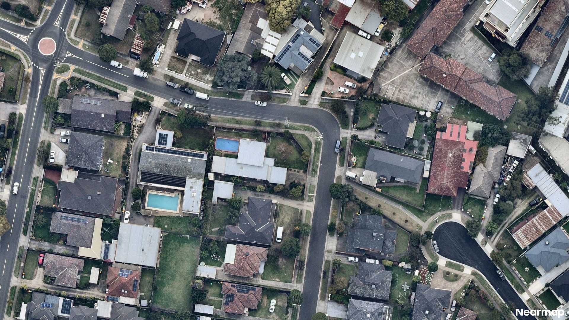Vertical aerial view