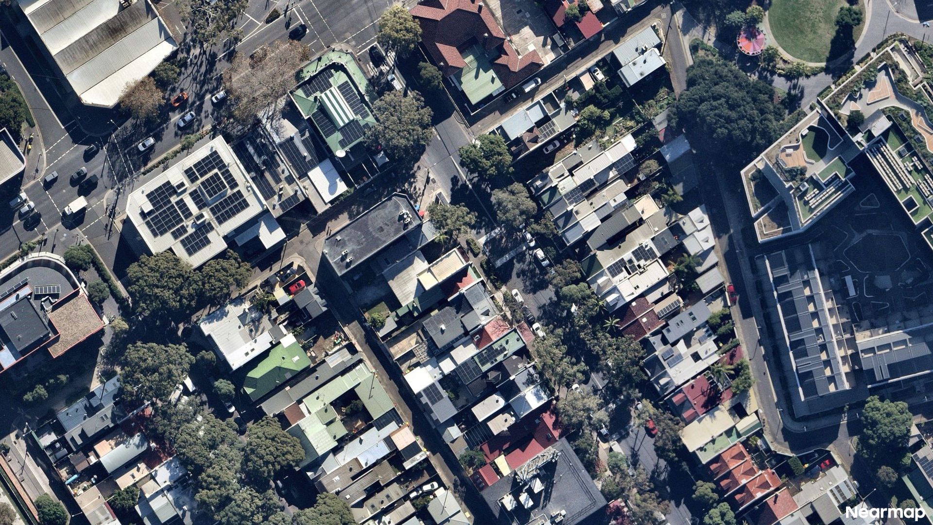 Vertical aerial view