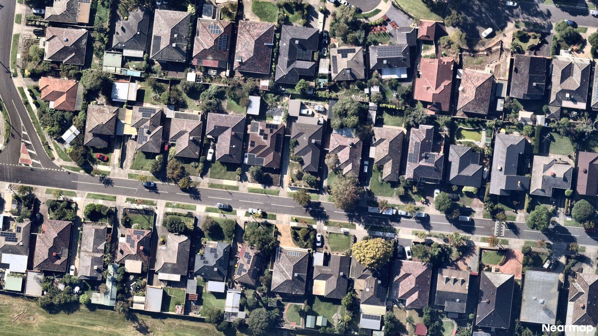 Vertical aerial view