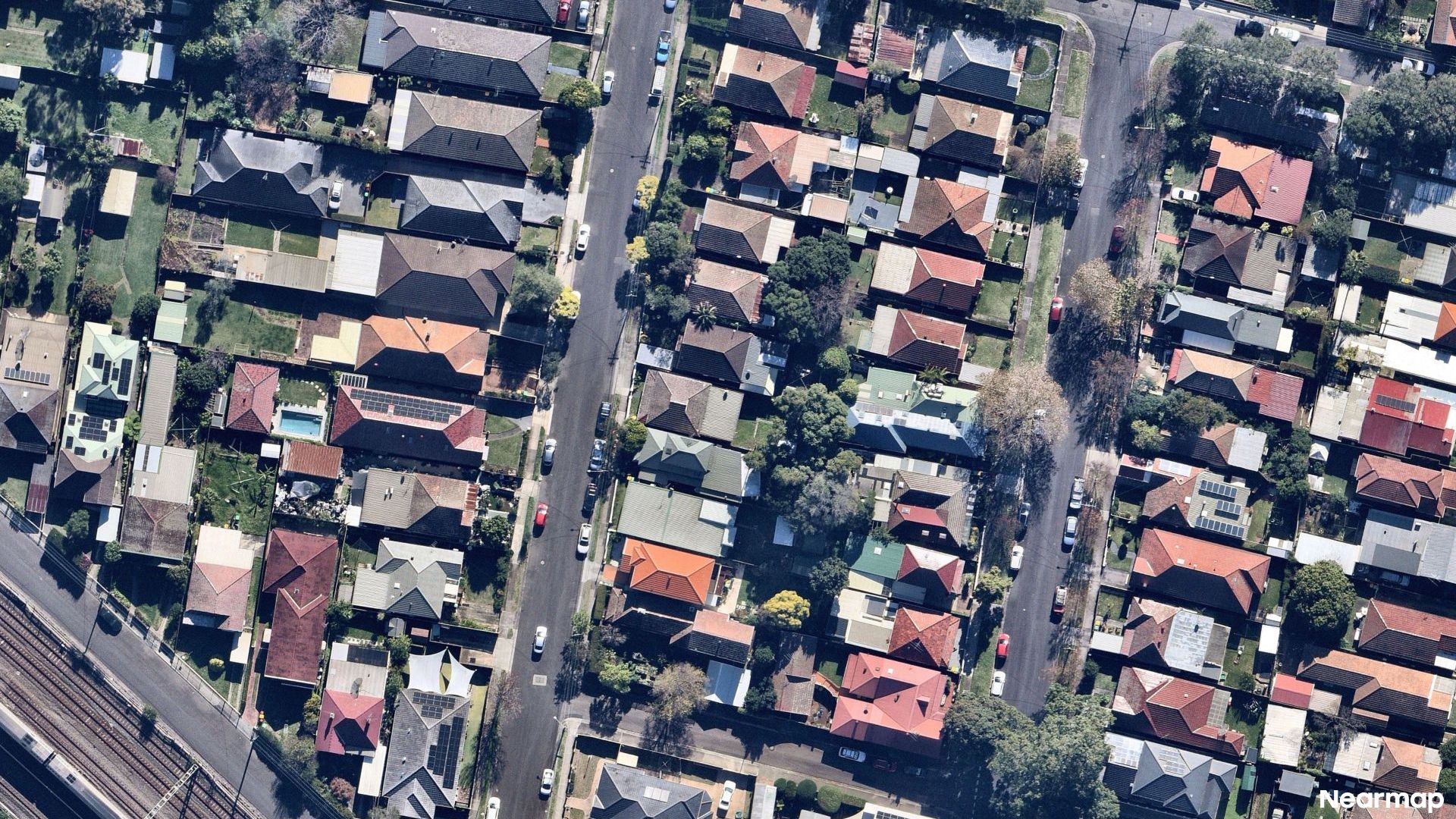 Vertical aerial view