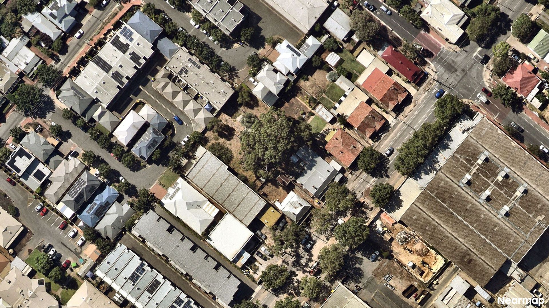 Vertical aerial view