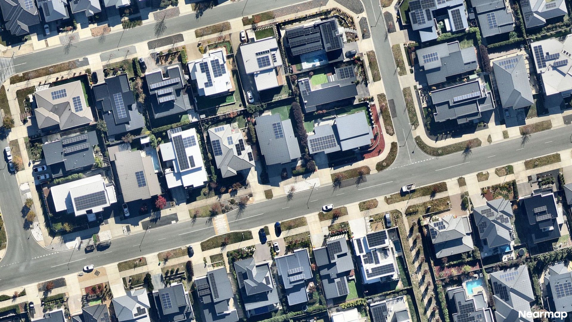 Vertical aerial view