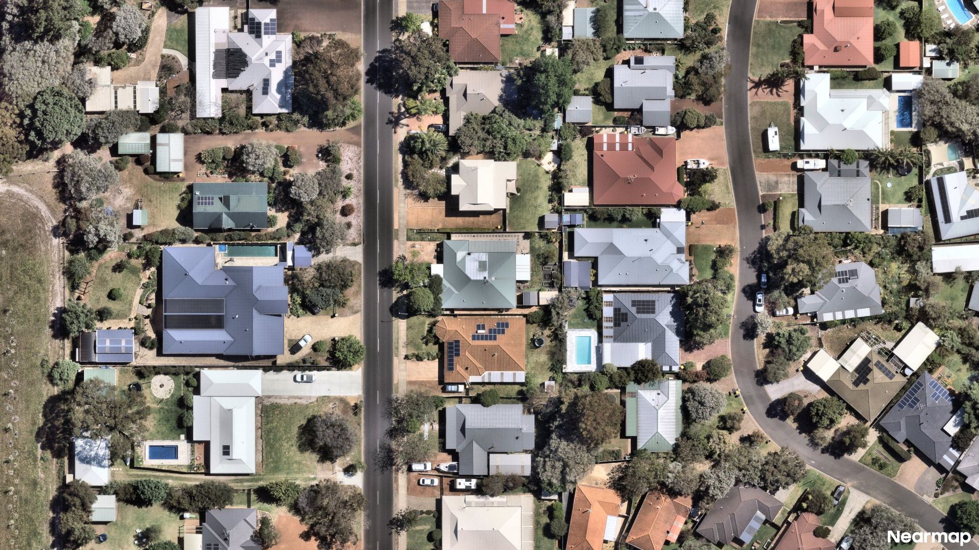 Vertical aerial view