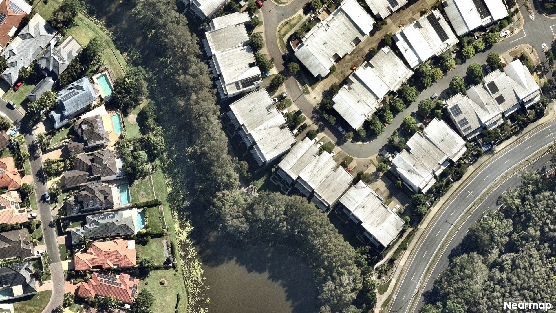 Vertical aerial view