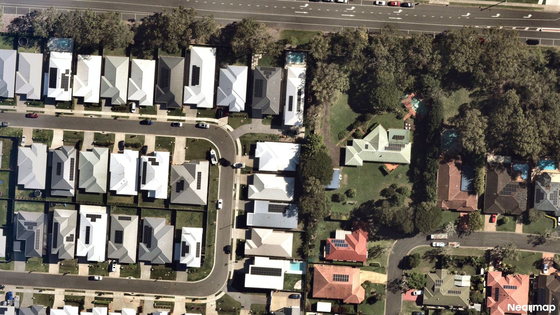 Vertical aerial view