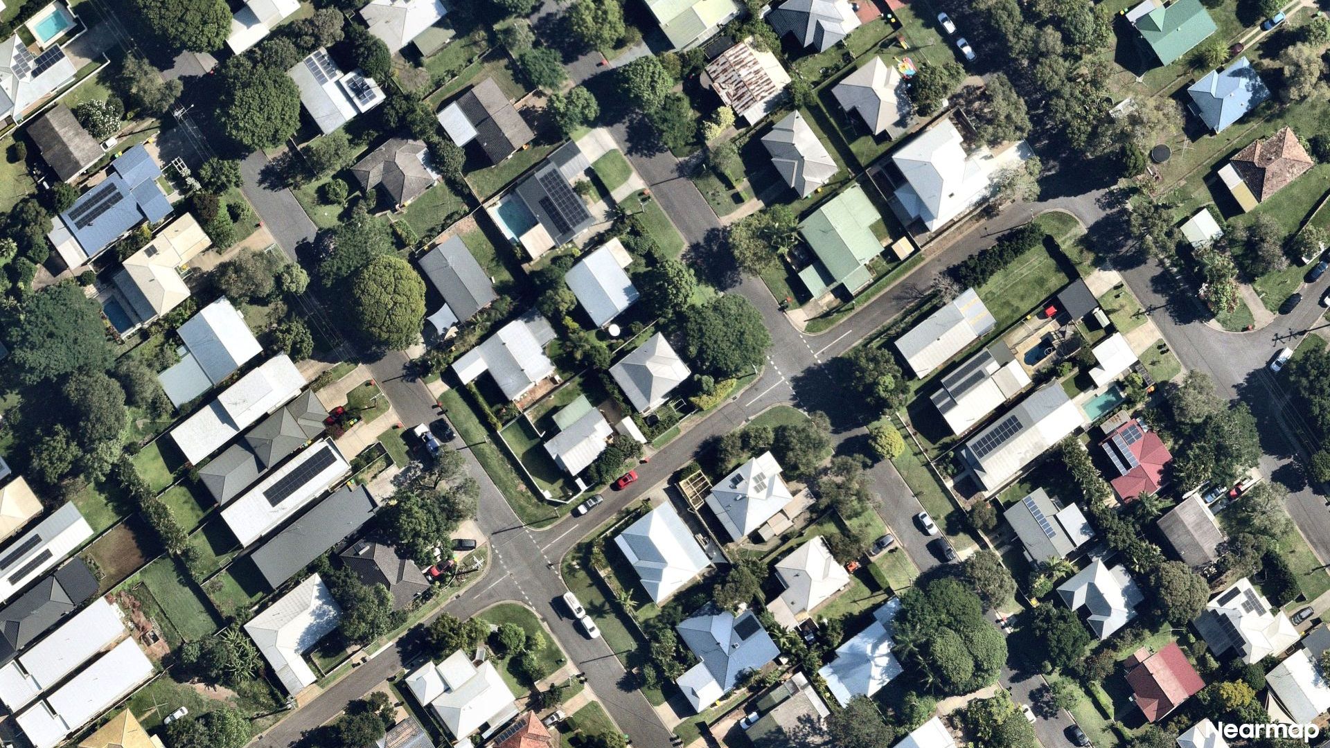 Vertical aerial view