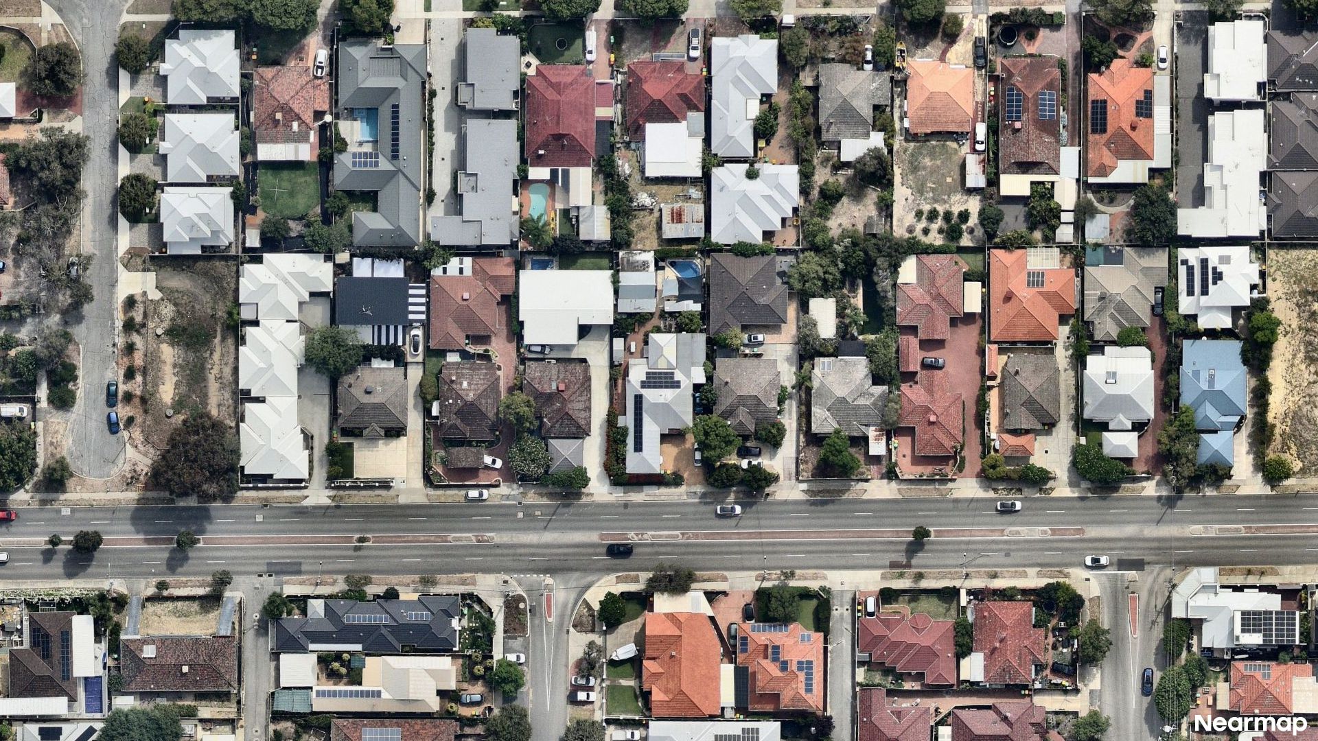 Vertical aerial view