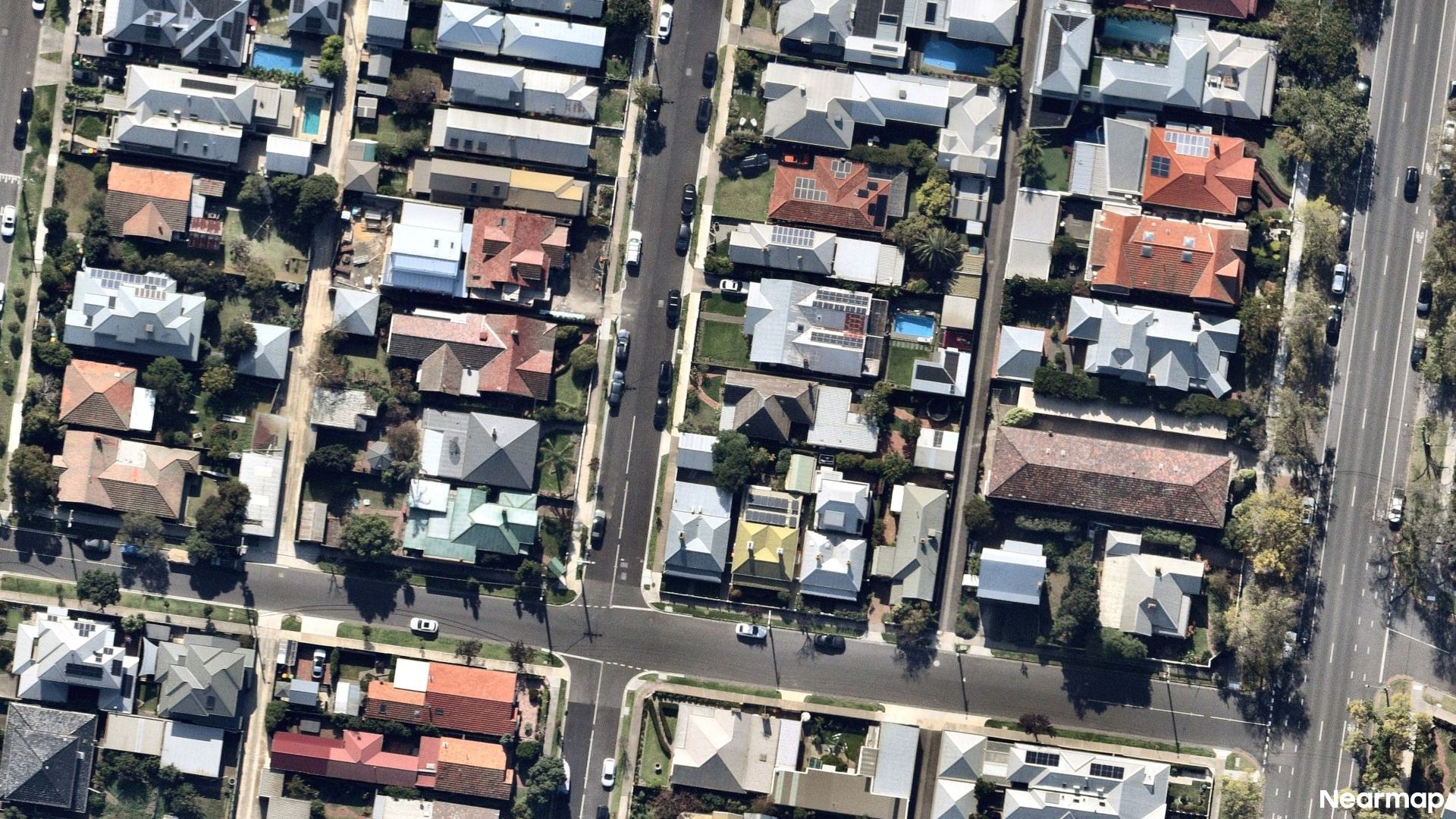 Vertical aerial view