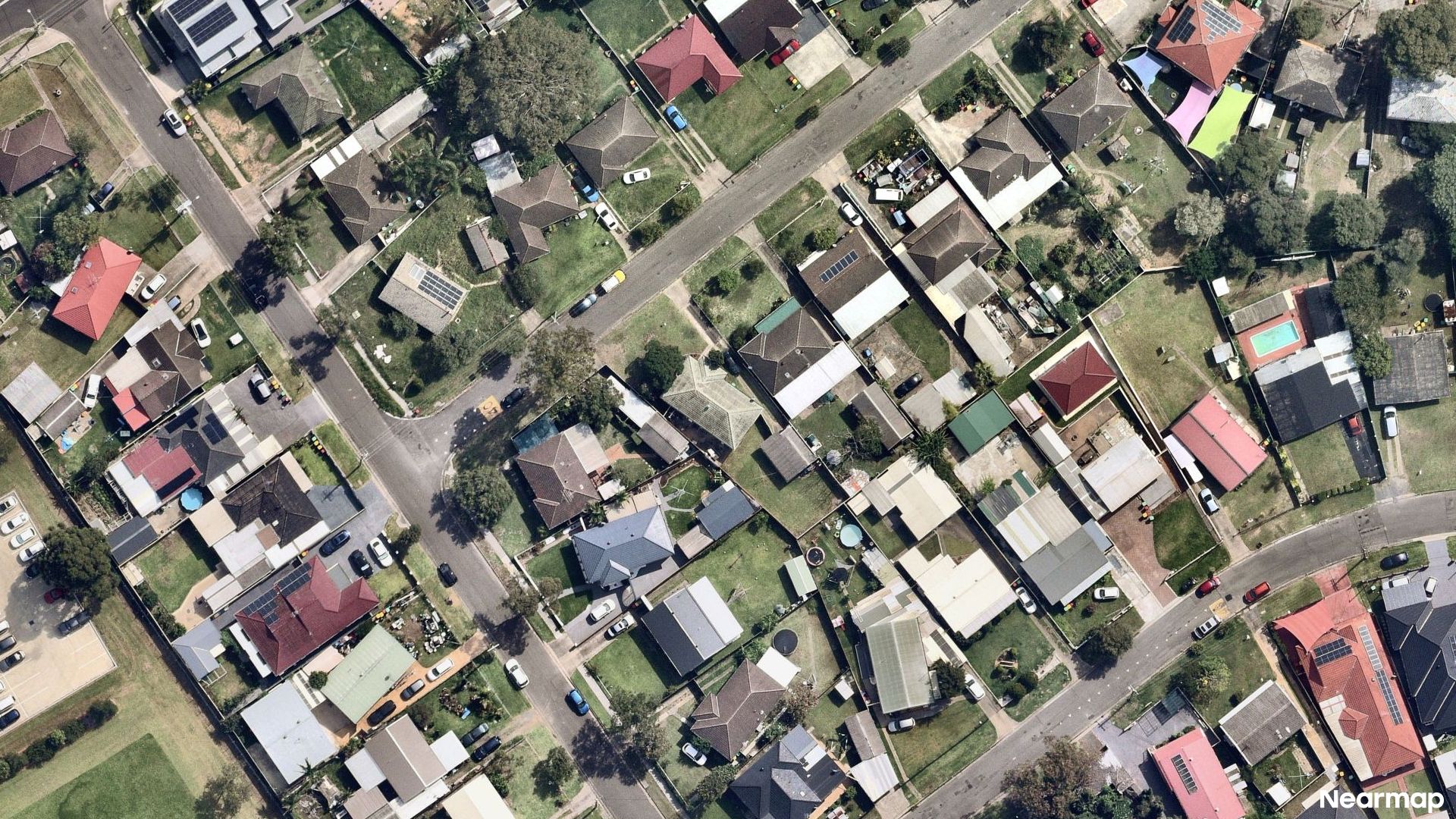 Vertical aerial view