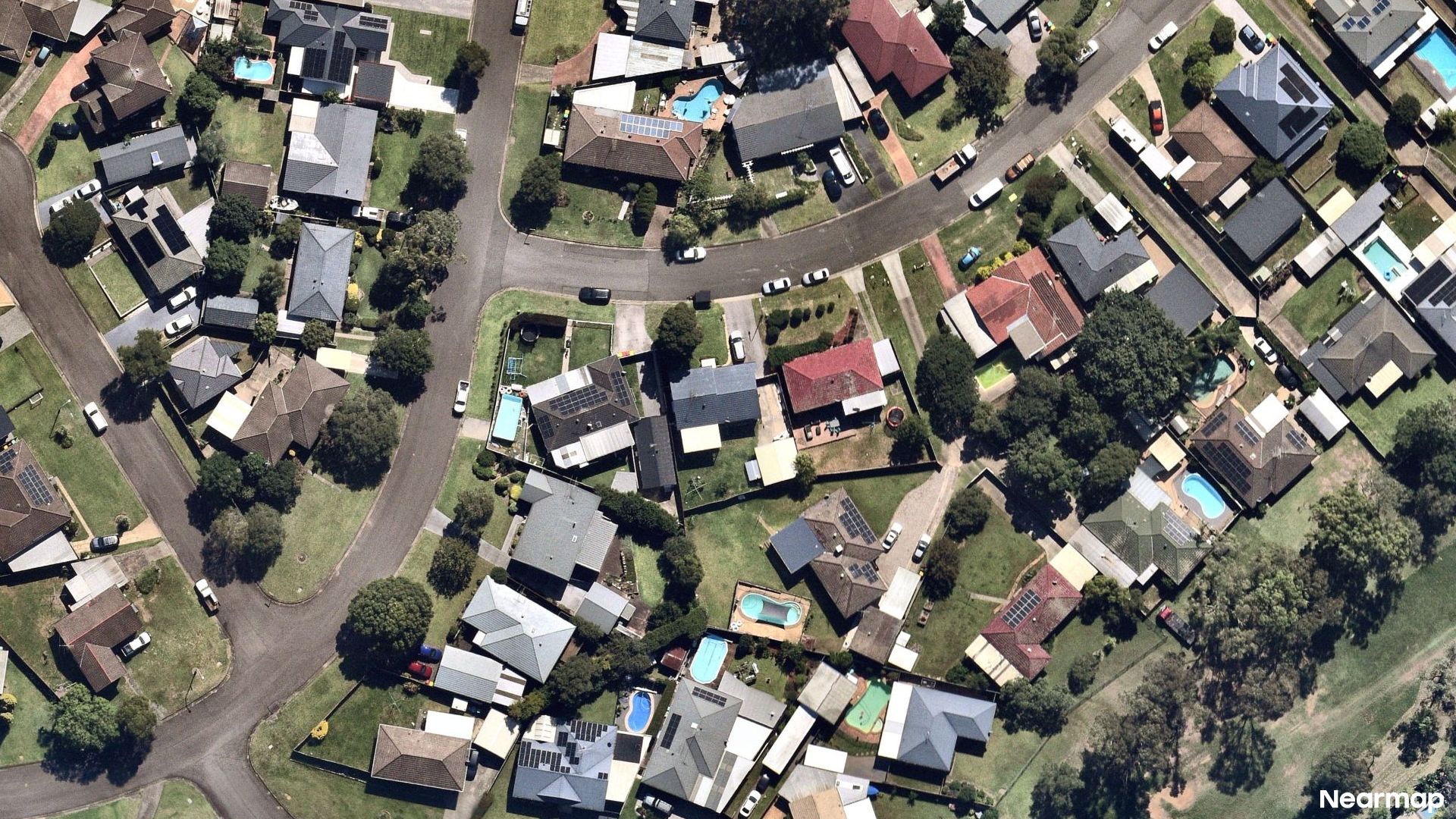 Vertical aerial view