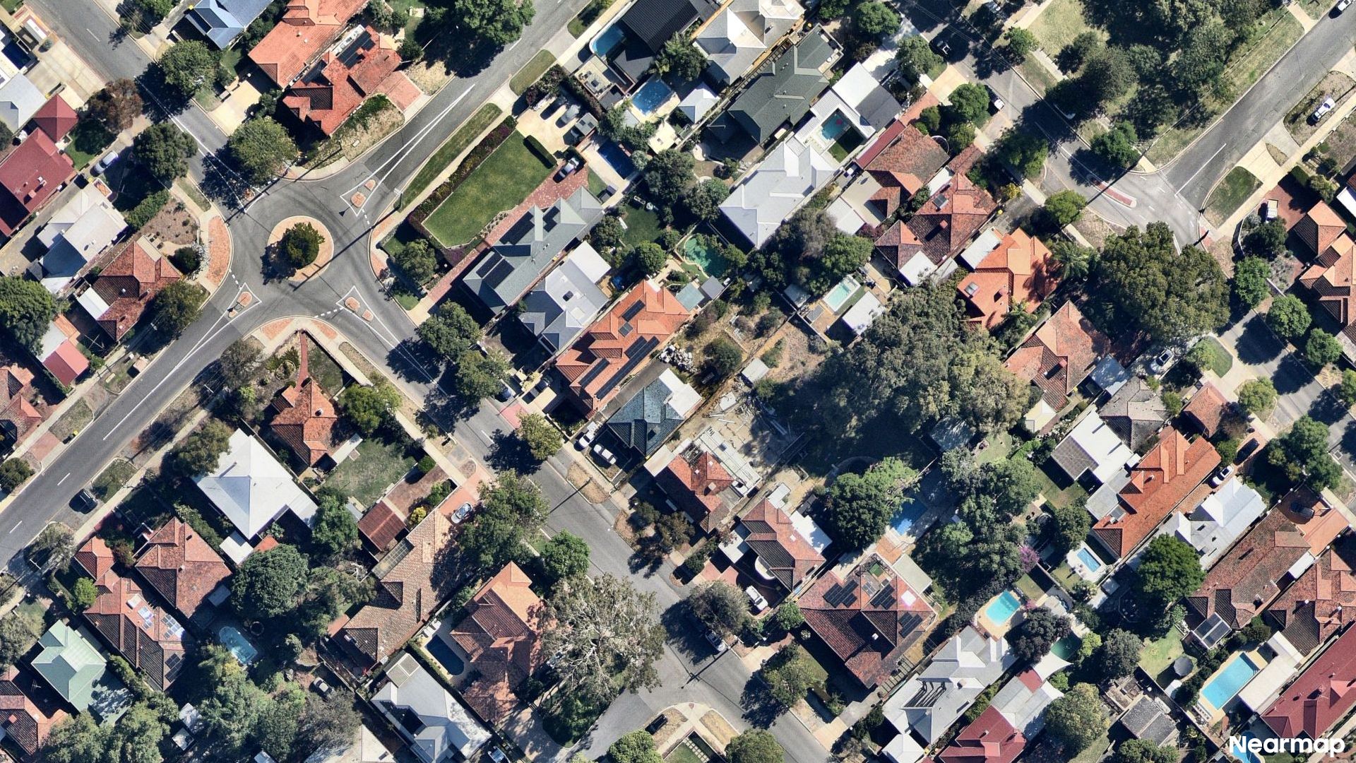 Vertical aerial view