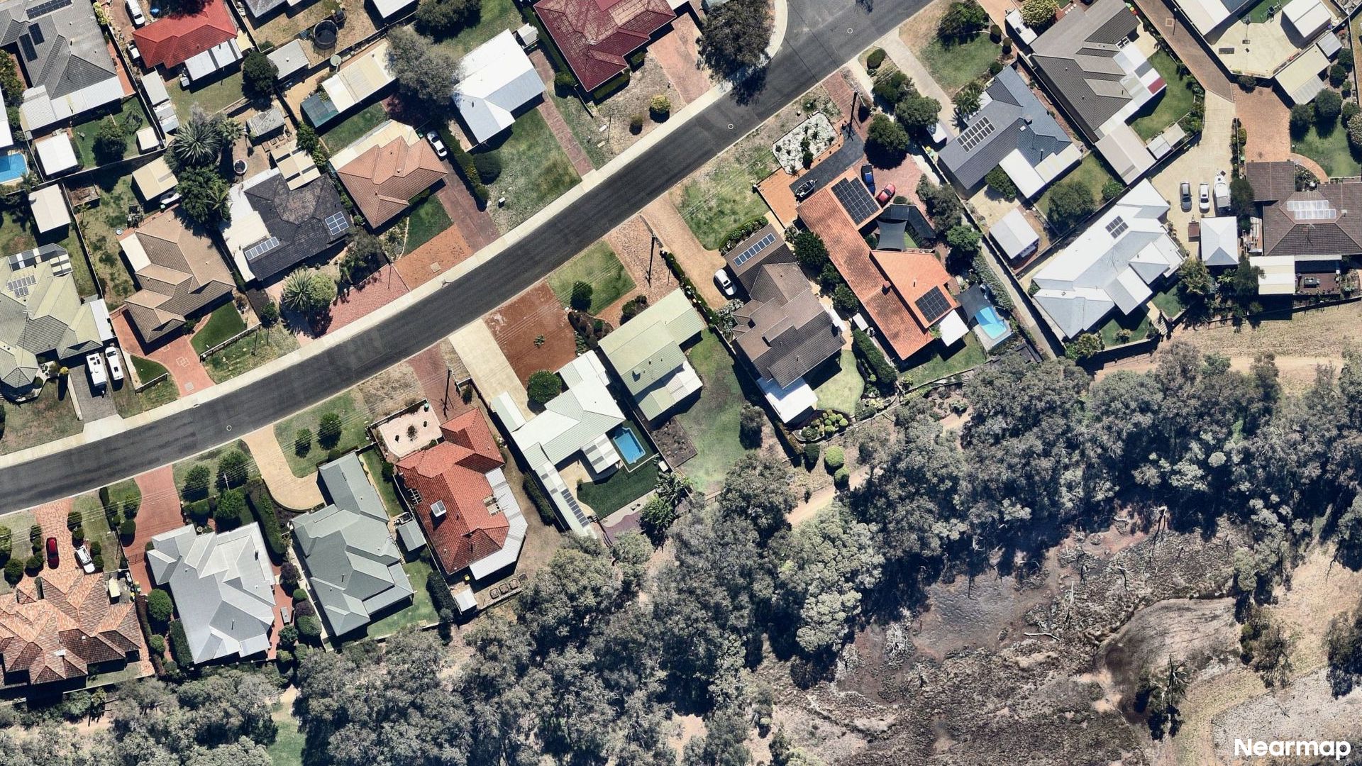 Vertical aerial view