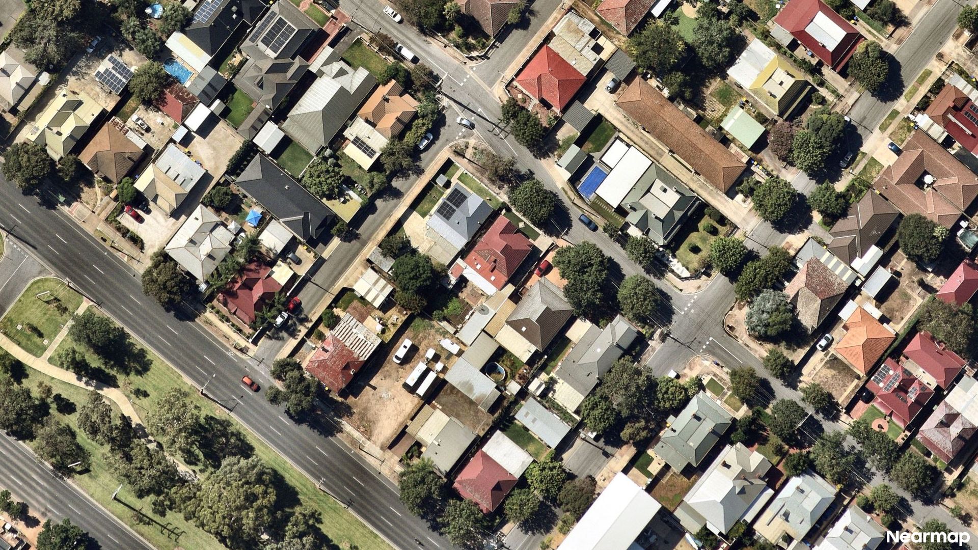 Vertical aerial view