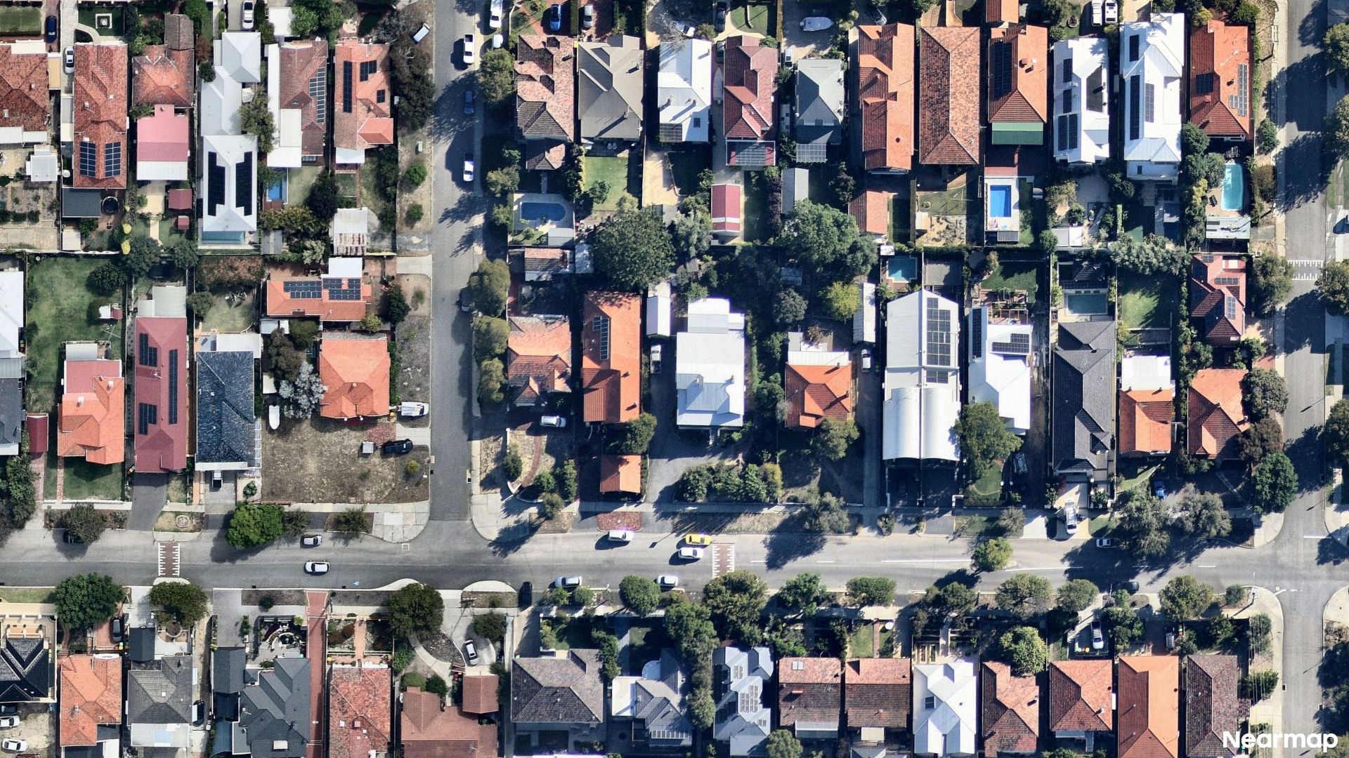 Vertical aerial view
