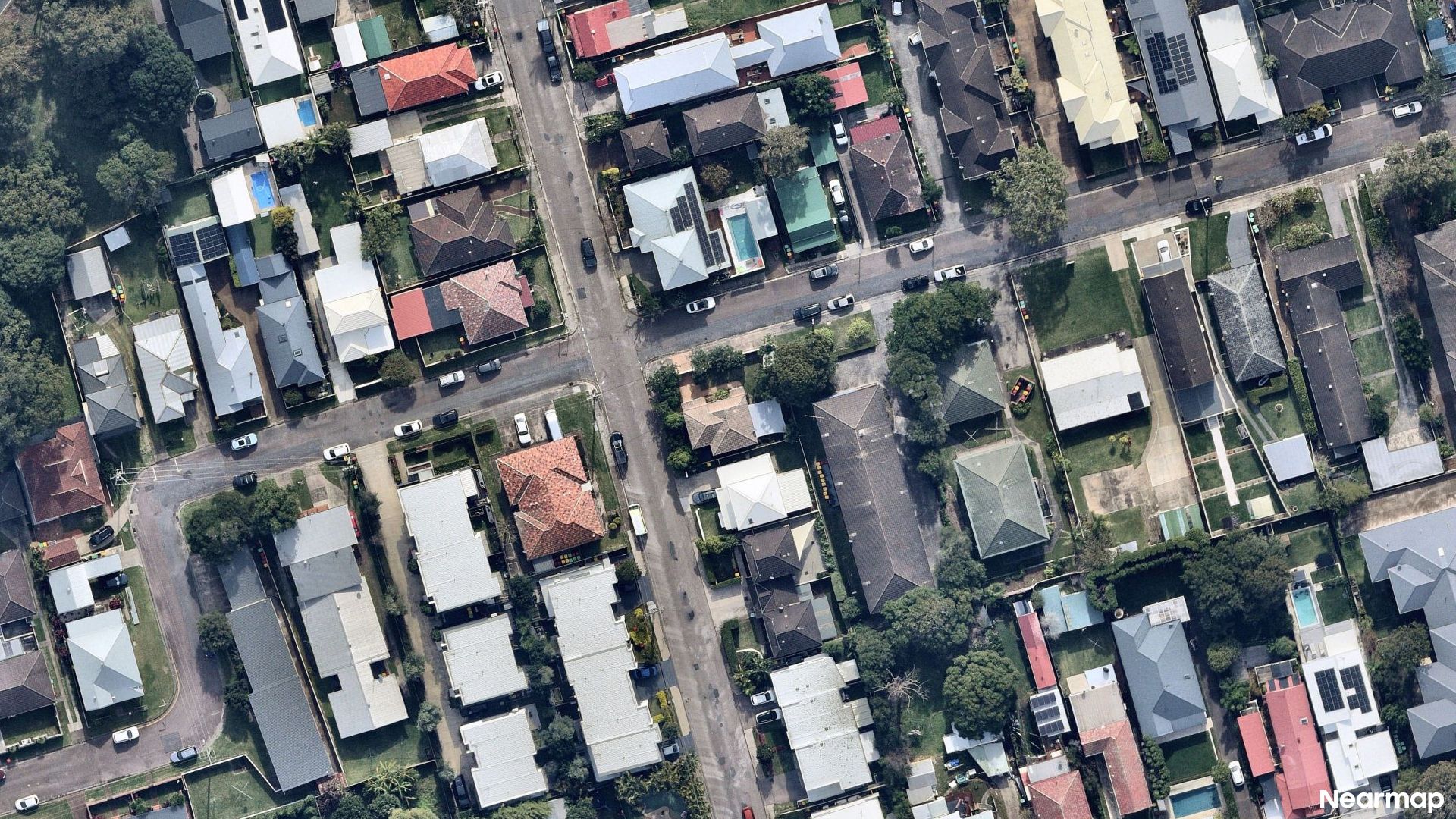 Vertical aerial view
