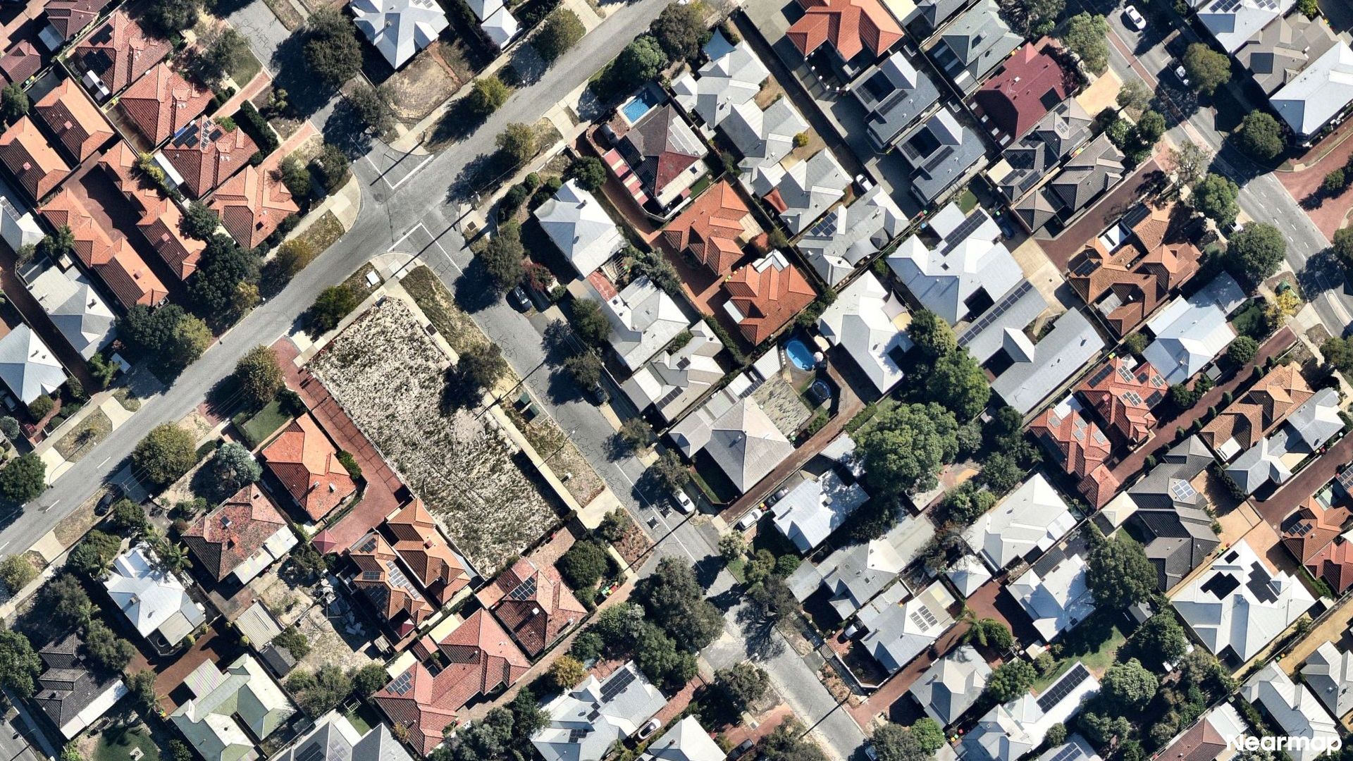Vertical aerial view
