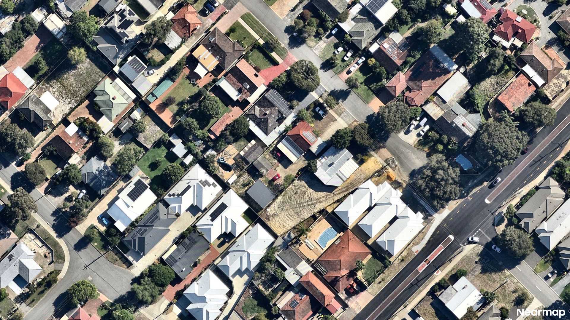 Vertical aerial view