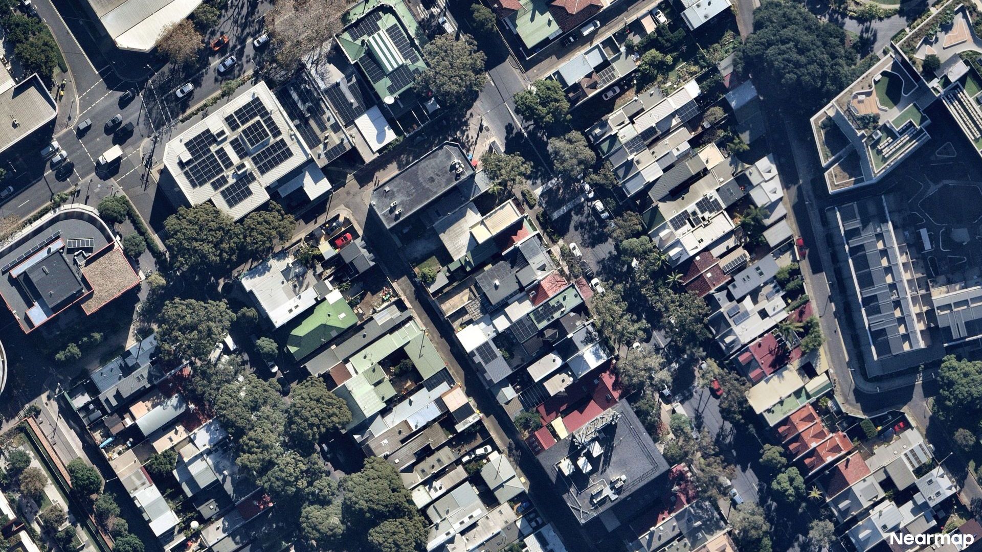 Vertical aerial view