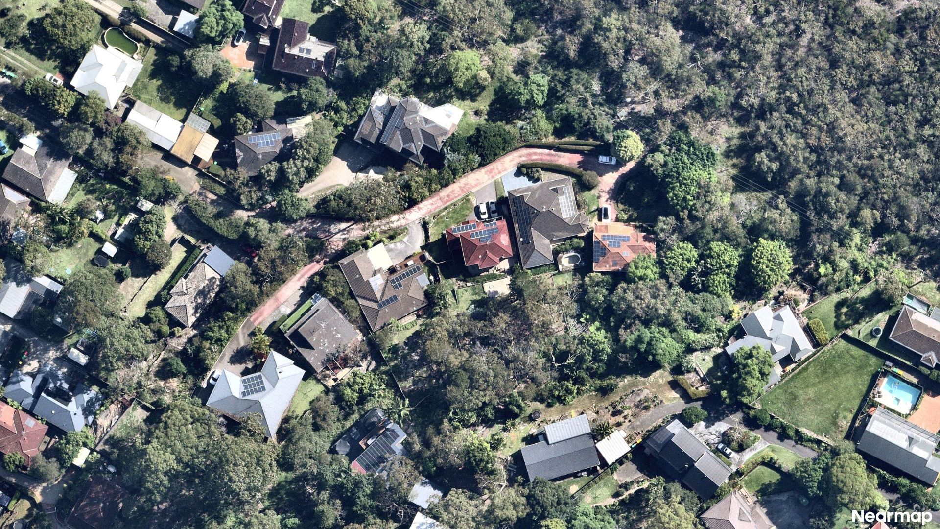 Vertical aerial view