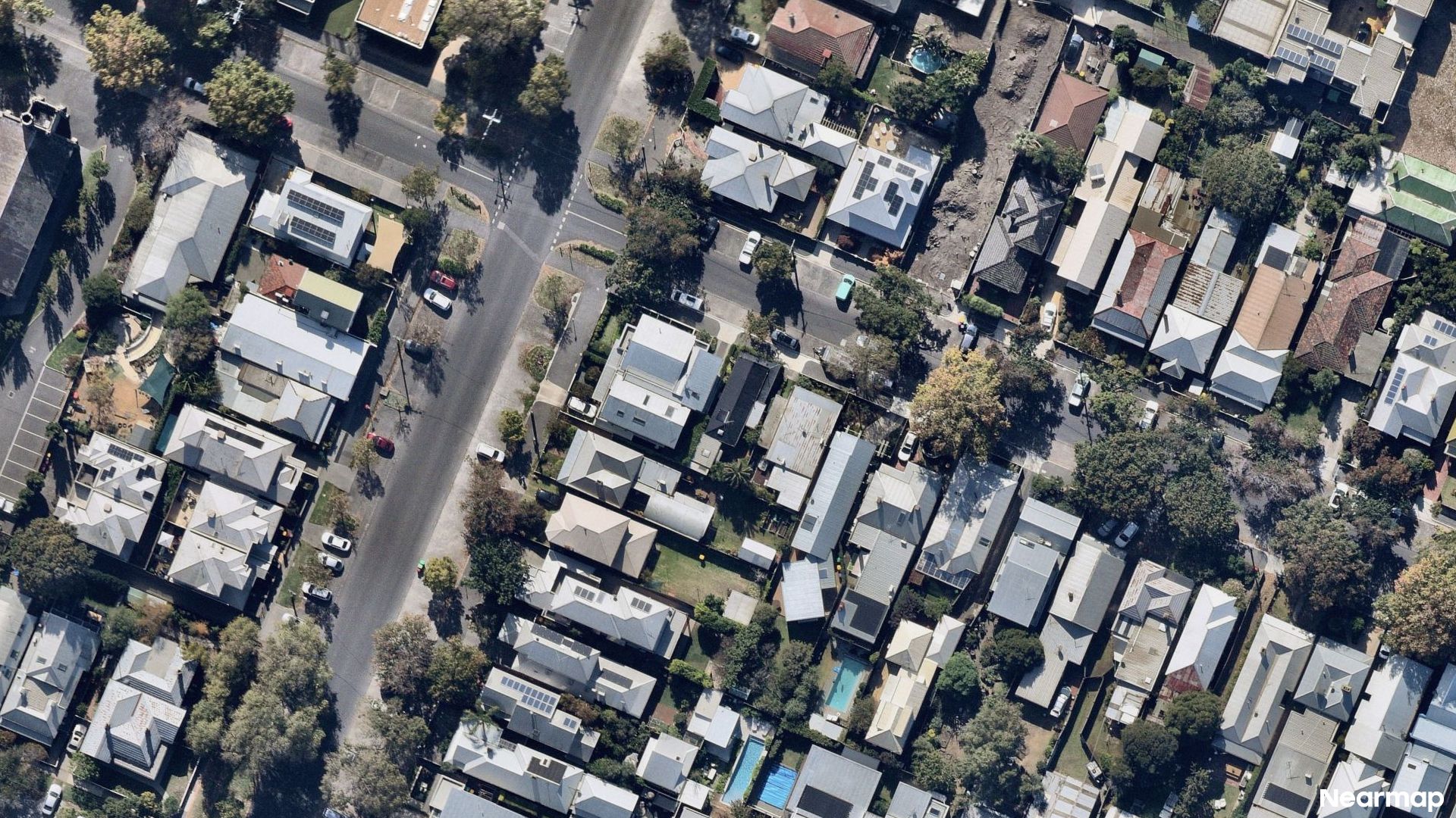 Vertical aerial view