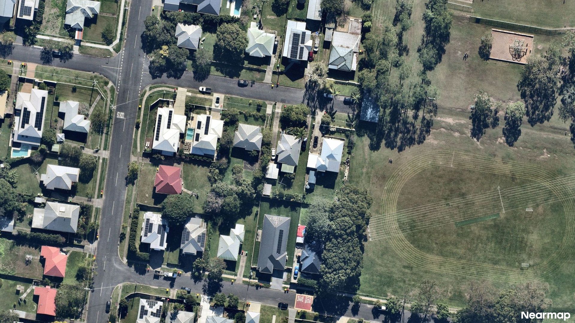 Vertical aerial view