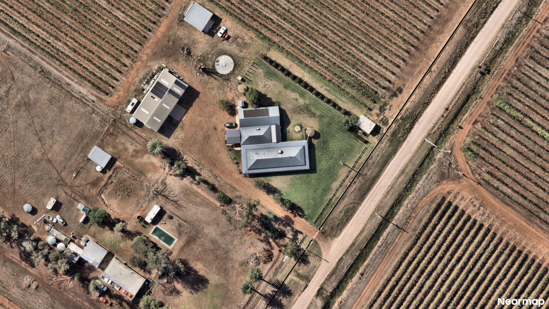 Vertical aerial view