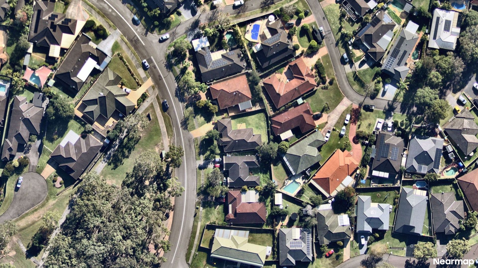 Vertical aerial view