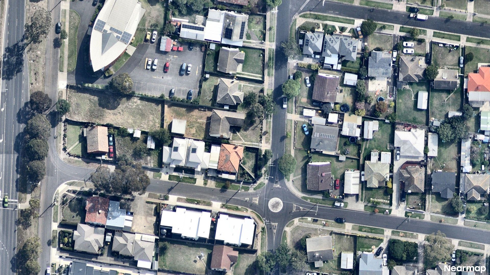 Vertical aerial view
