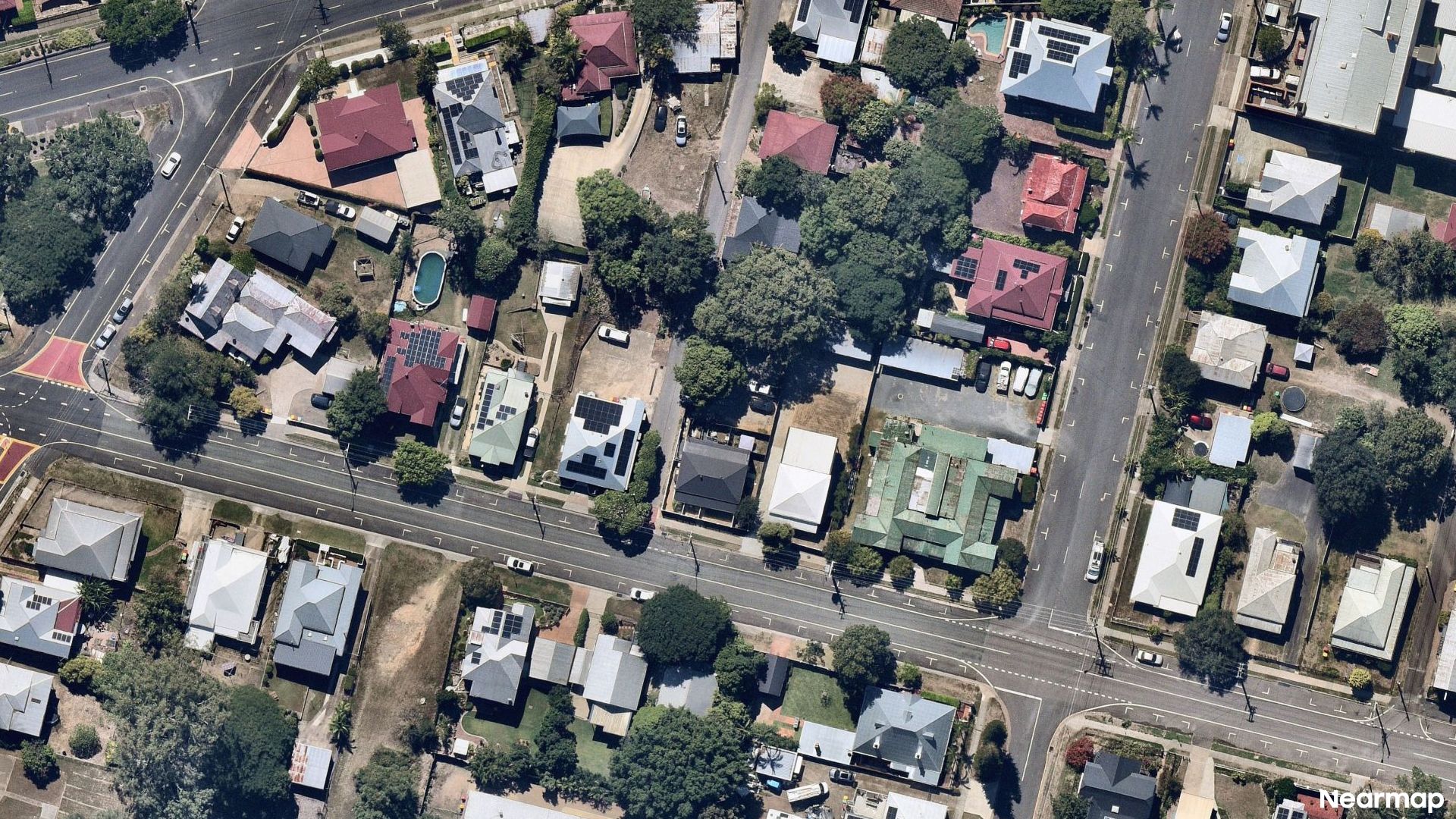 Vertical aerial view