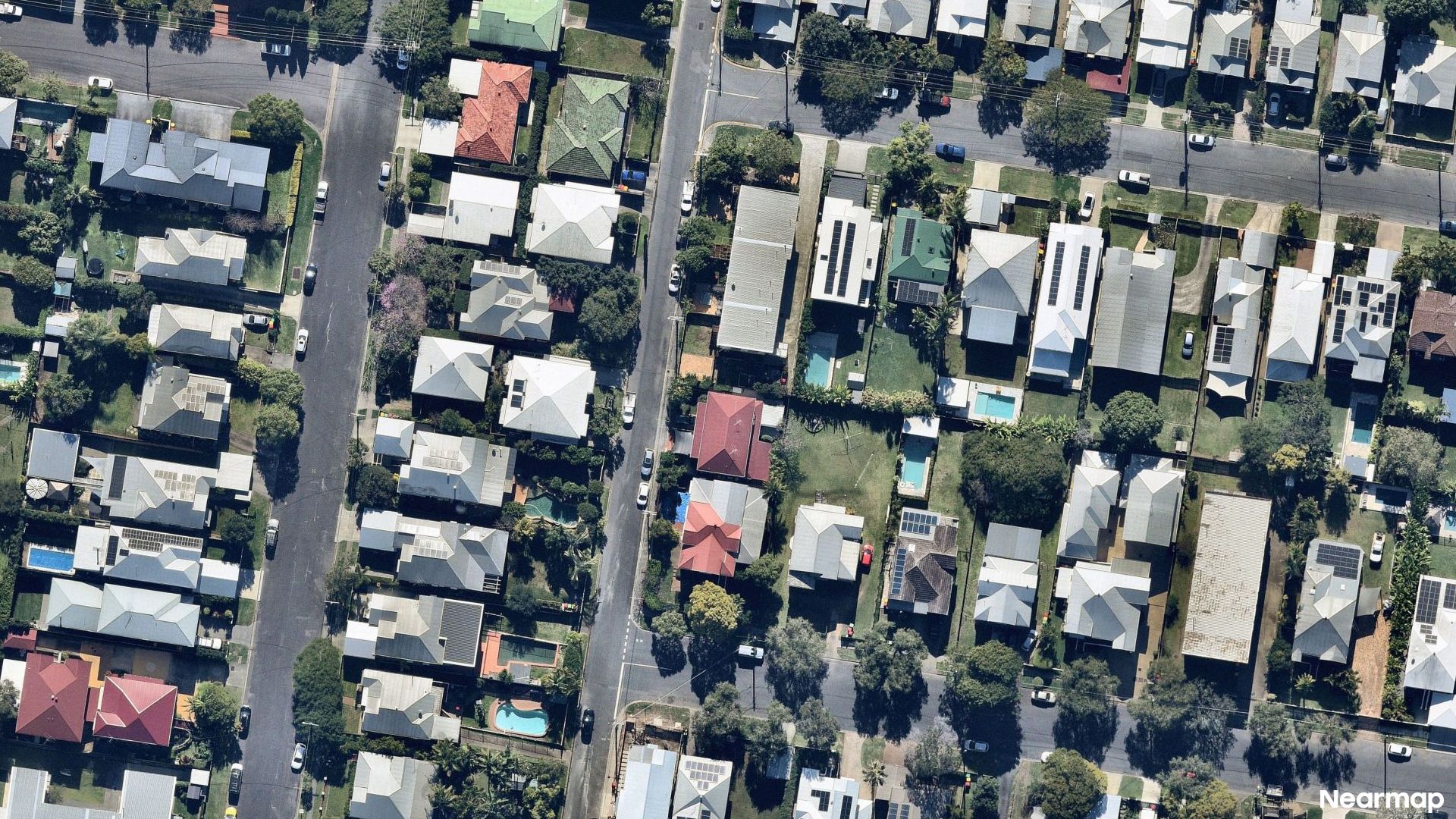 Vertical aerial view