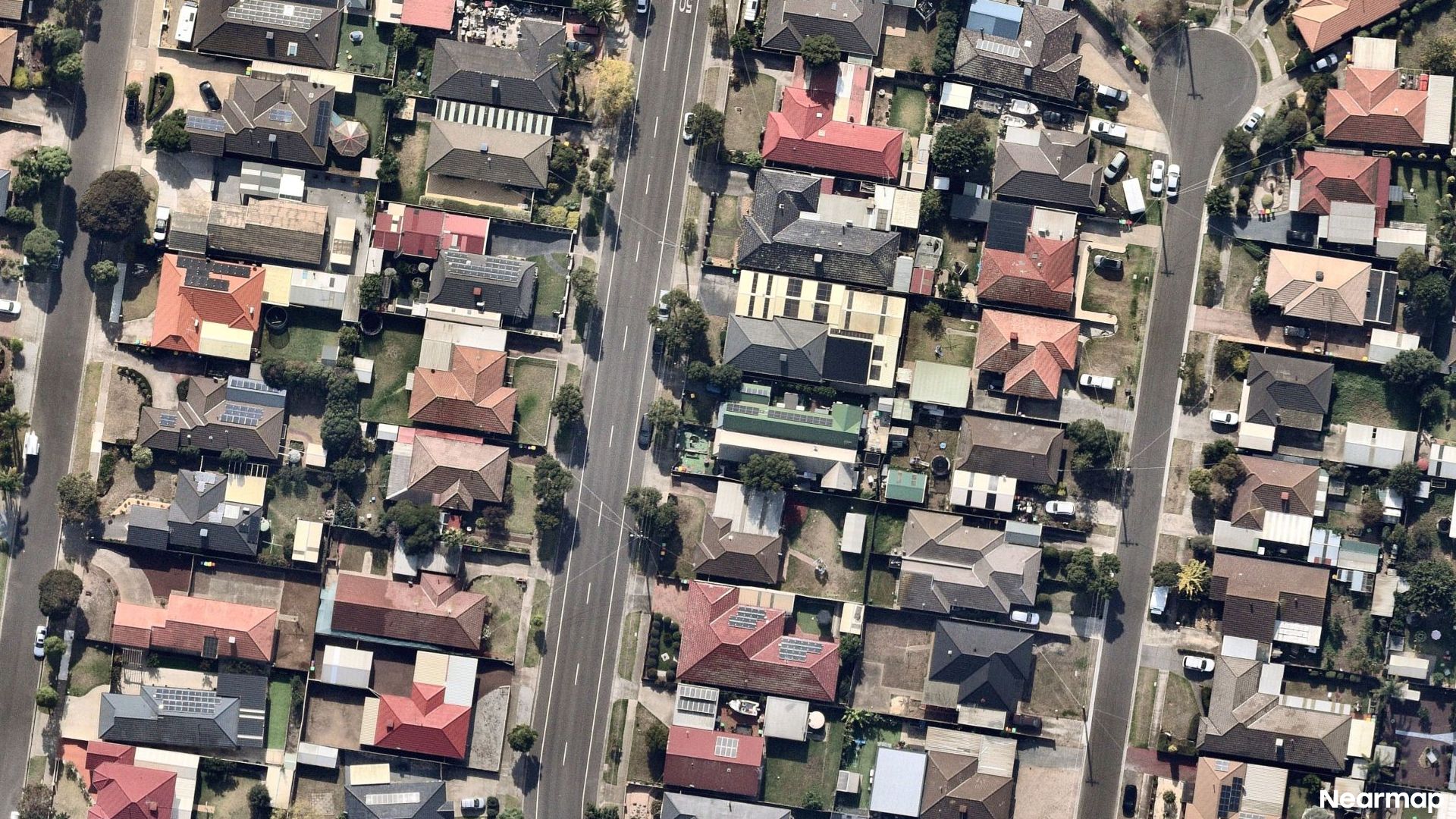 Vertical aerial view
