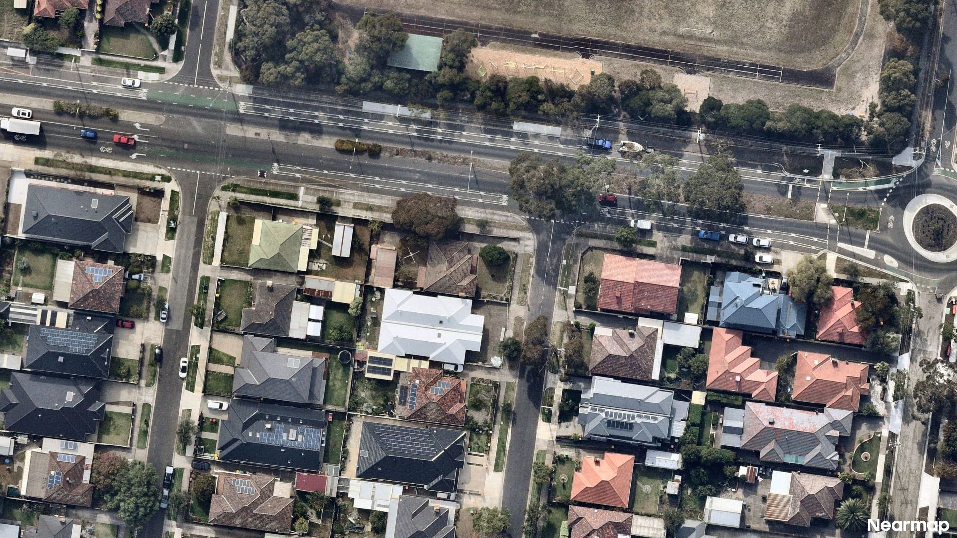 Vertical aerial view