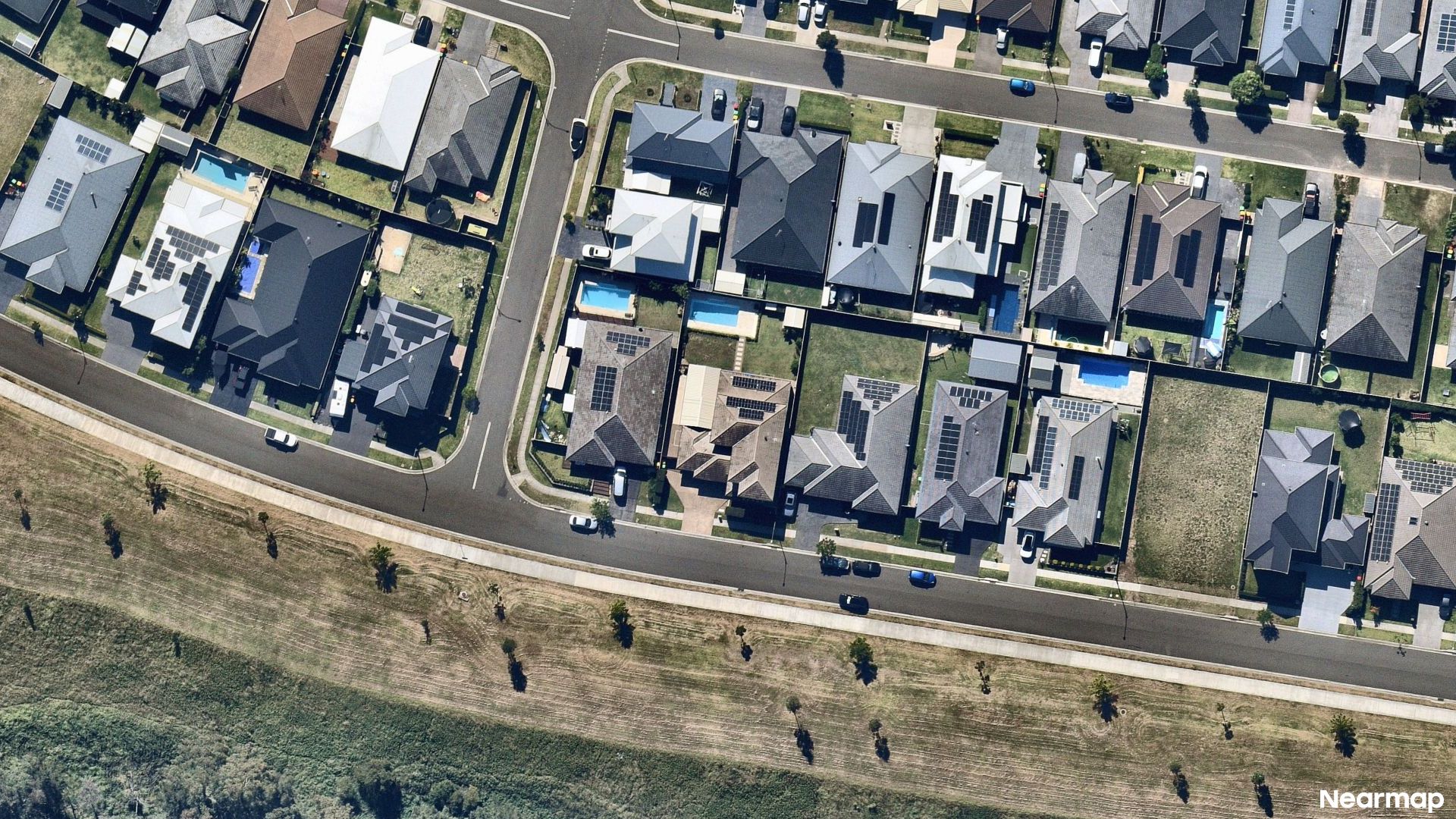 Vertical aerial view