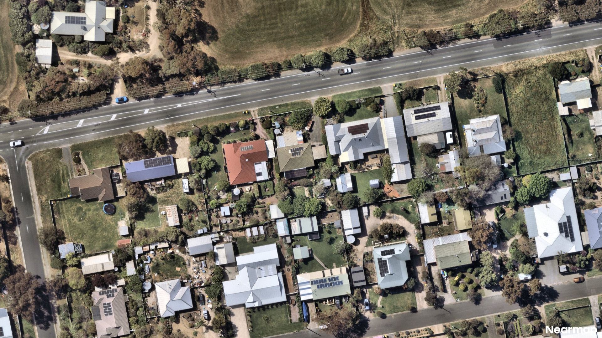 Vertical aerial view