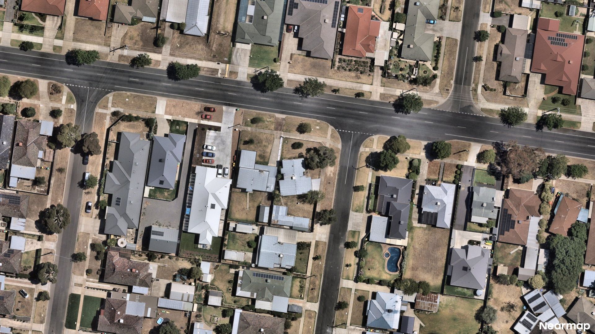 Vertical aerial view