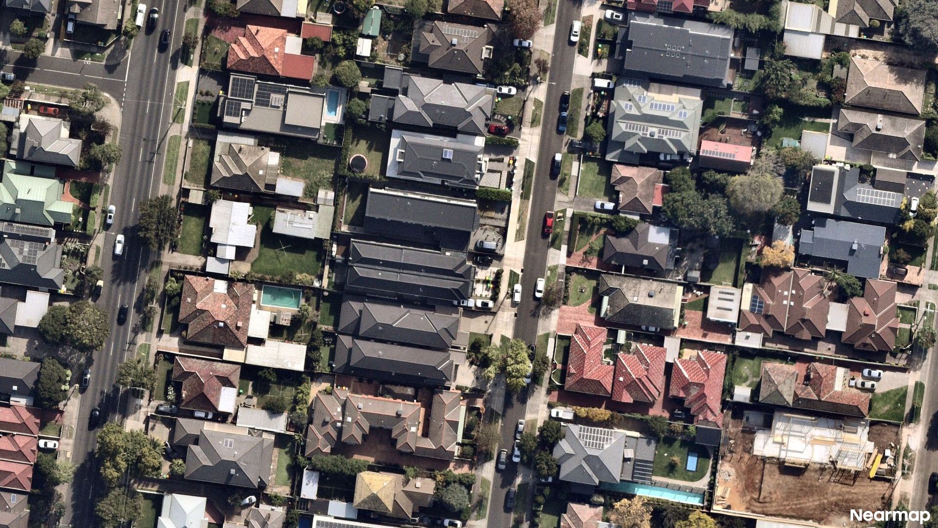 Vertical aerial view