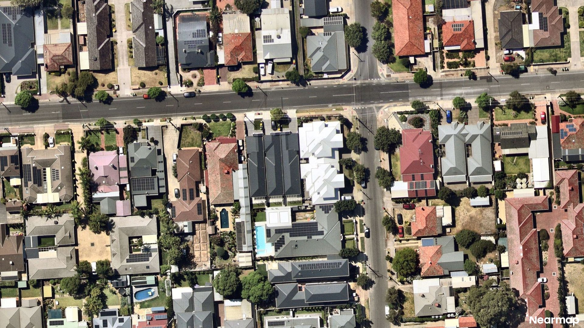 Vertical aerial view