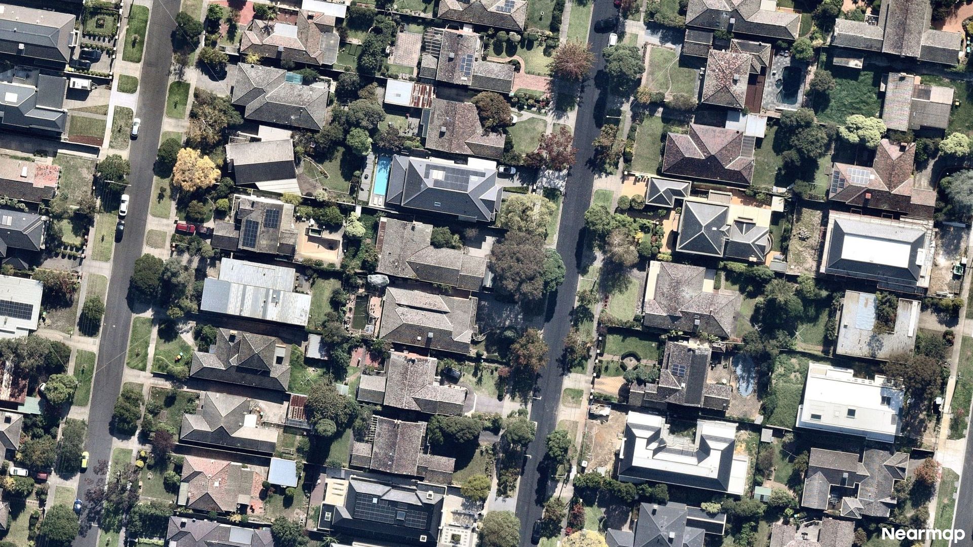 Vertical aerial view