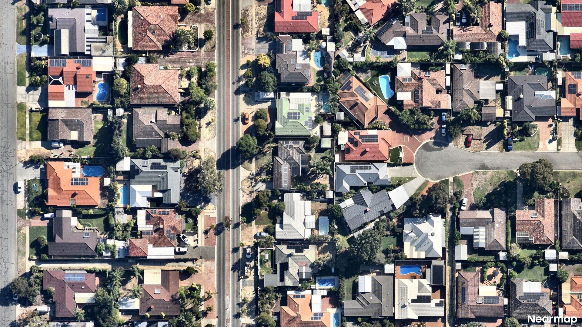 Vertical aerial view
