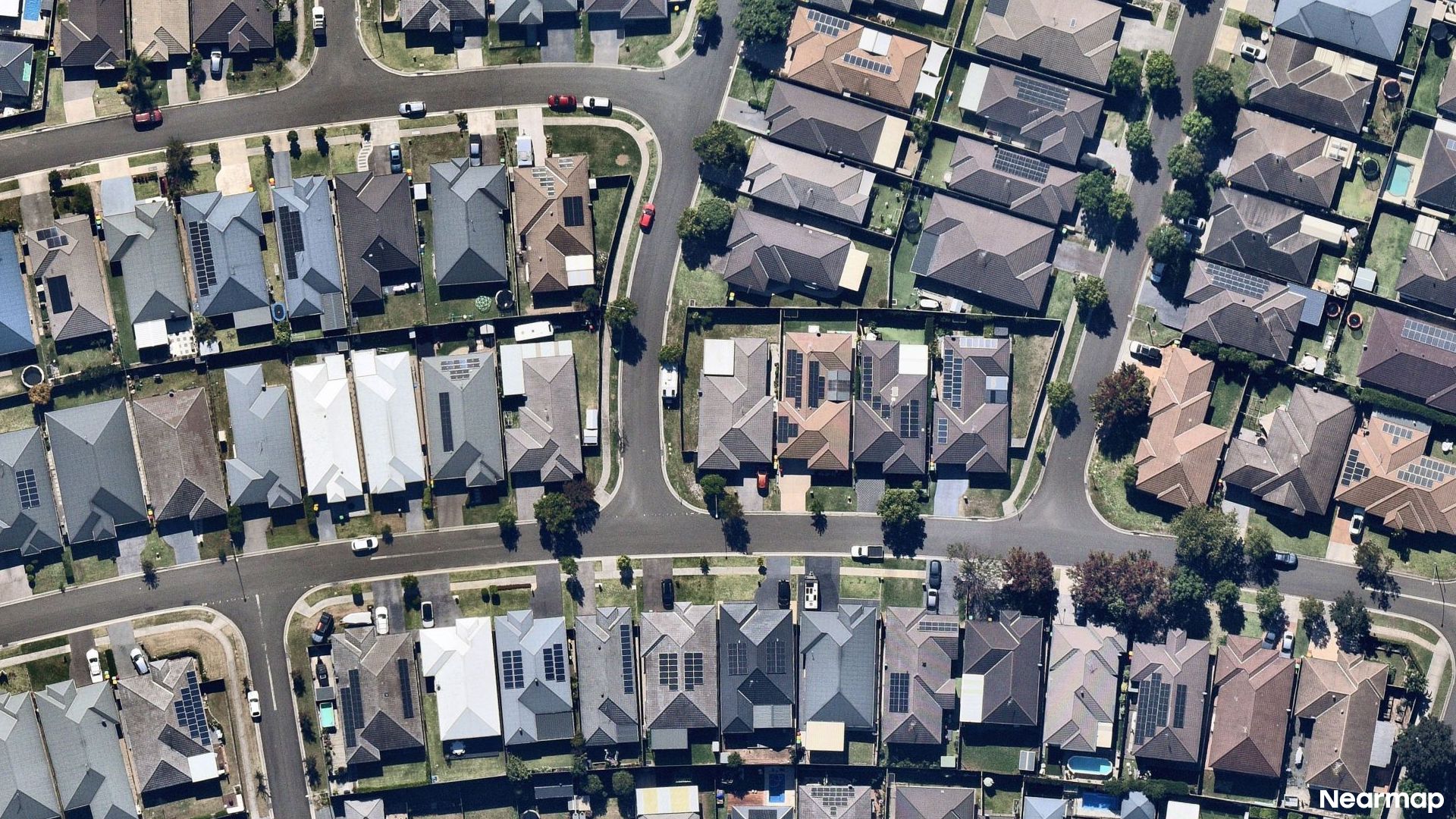 Vertical aerial view