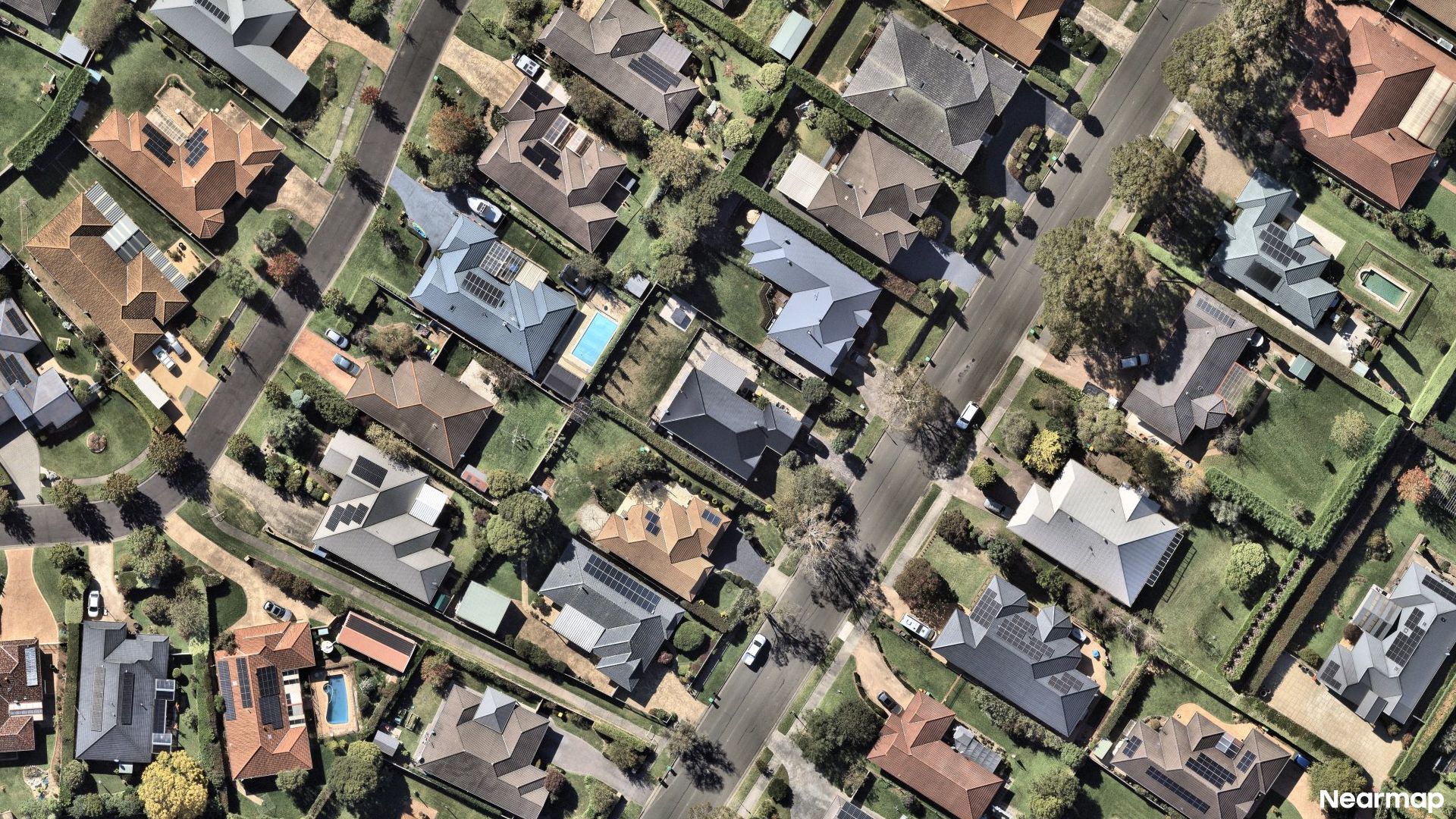 Vertical aerial view
