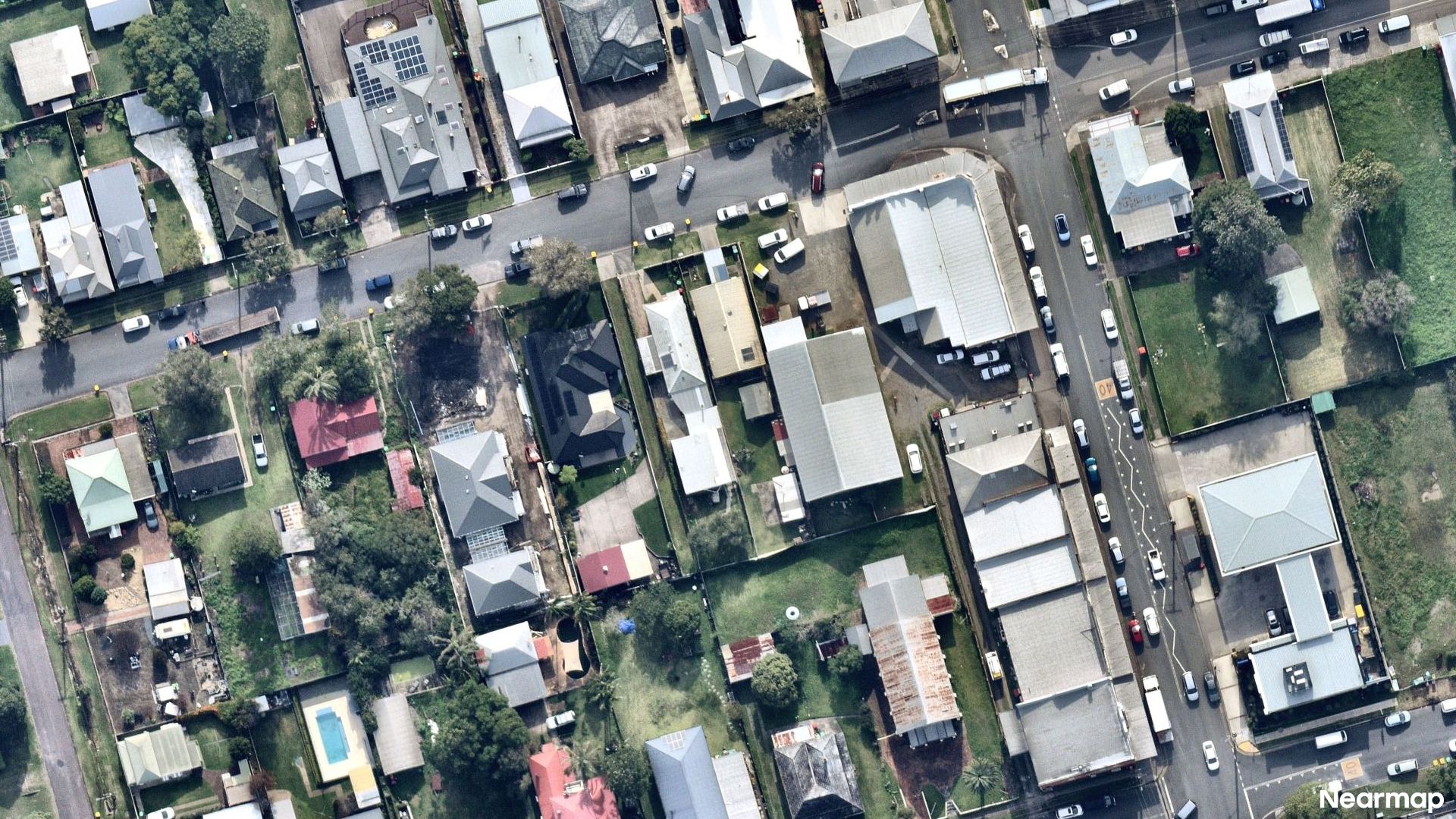 Vertical aerial view